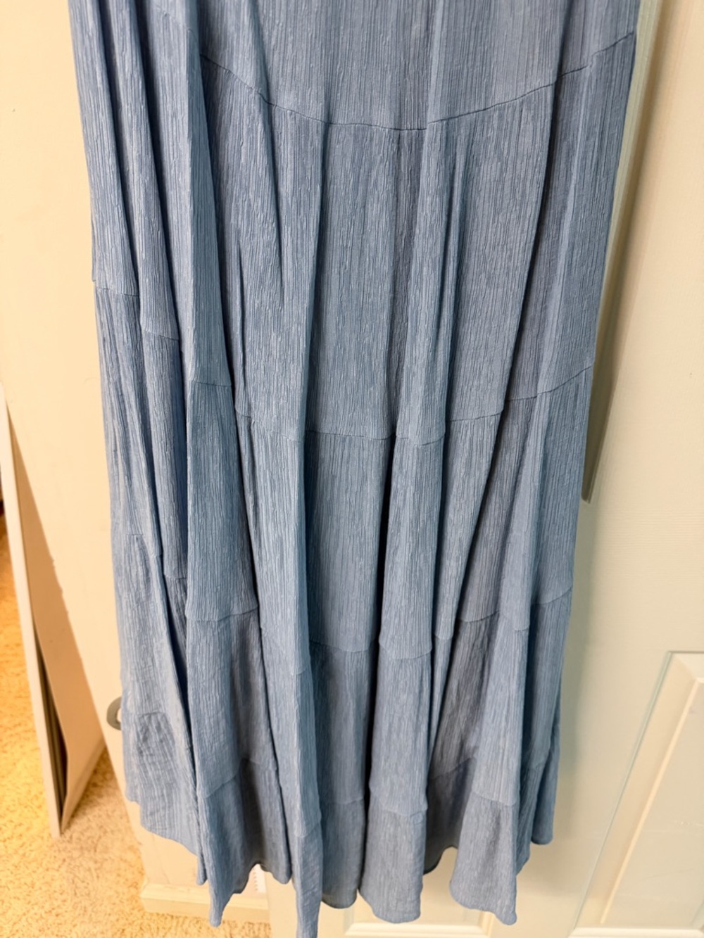 Georgia Ruffle Maxi Dress - Light Blue - Picture 7 of 10